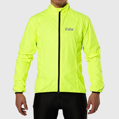 Fdx J20 Yellow Windproof & Waterproof Men's Cycling Jacket