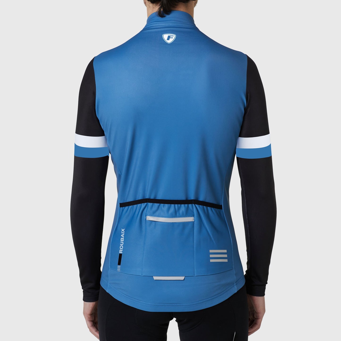 Fdx Men's Set Limited Edition Thermal Roubaix Long Sleeve Cycling Jersey & Bib Tights - Blue