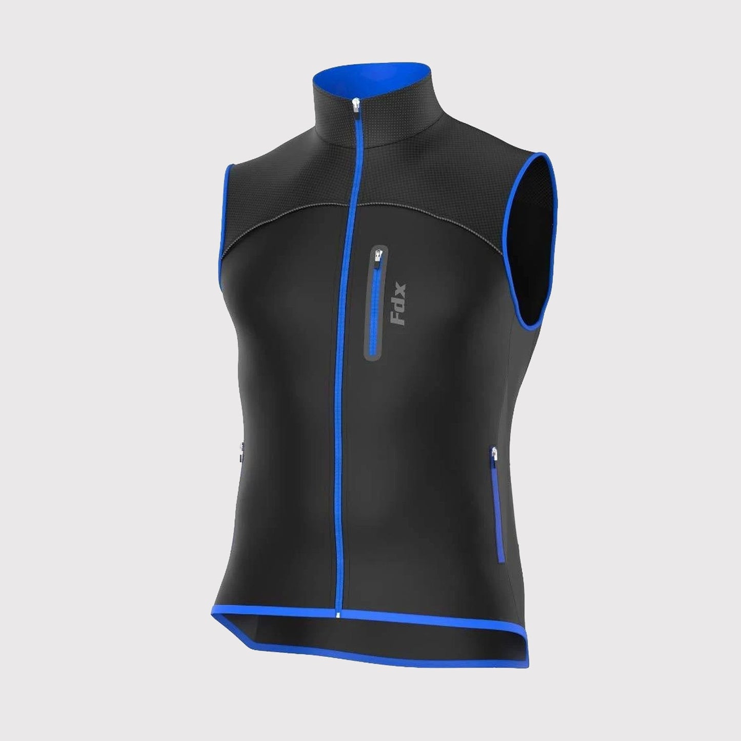 Fdx Stunt Blue Men's Softshell Windproof Cycling Gilet