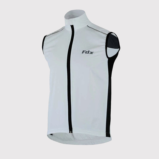 Fdx Dart White Men's Cycling Gilet