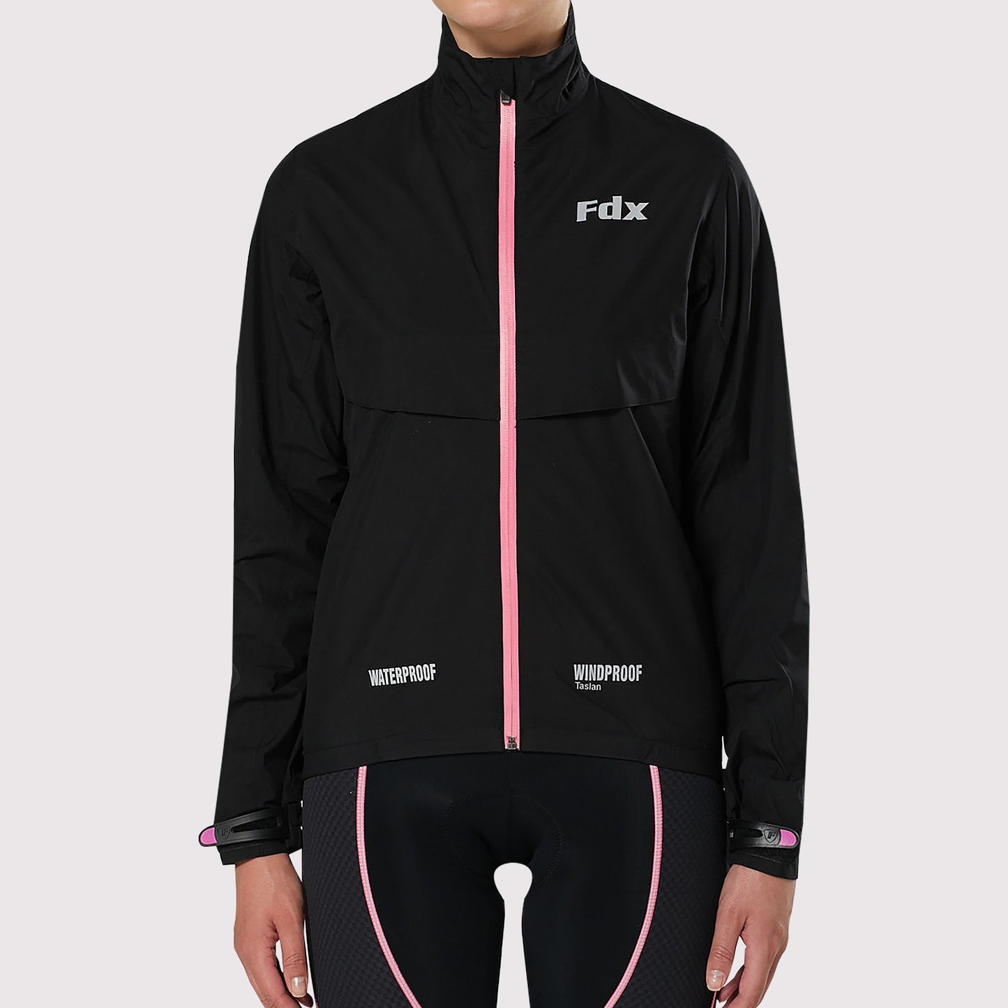 Fdx Evex Women's Pink Waterproof Cycling Jacket