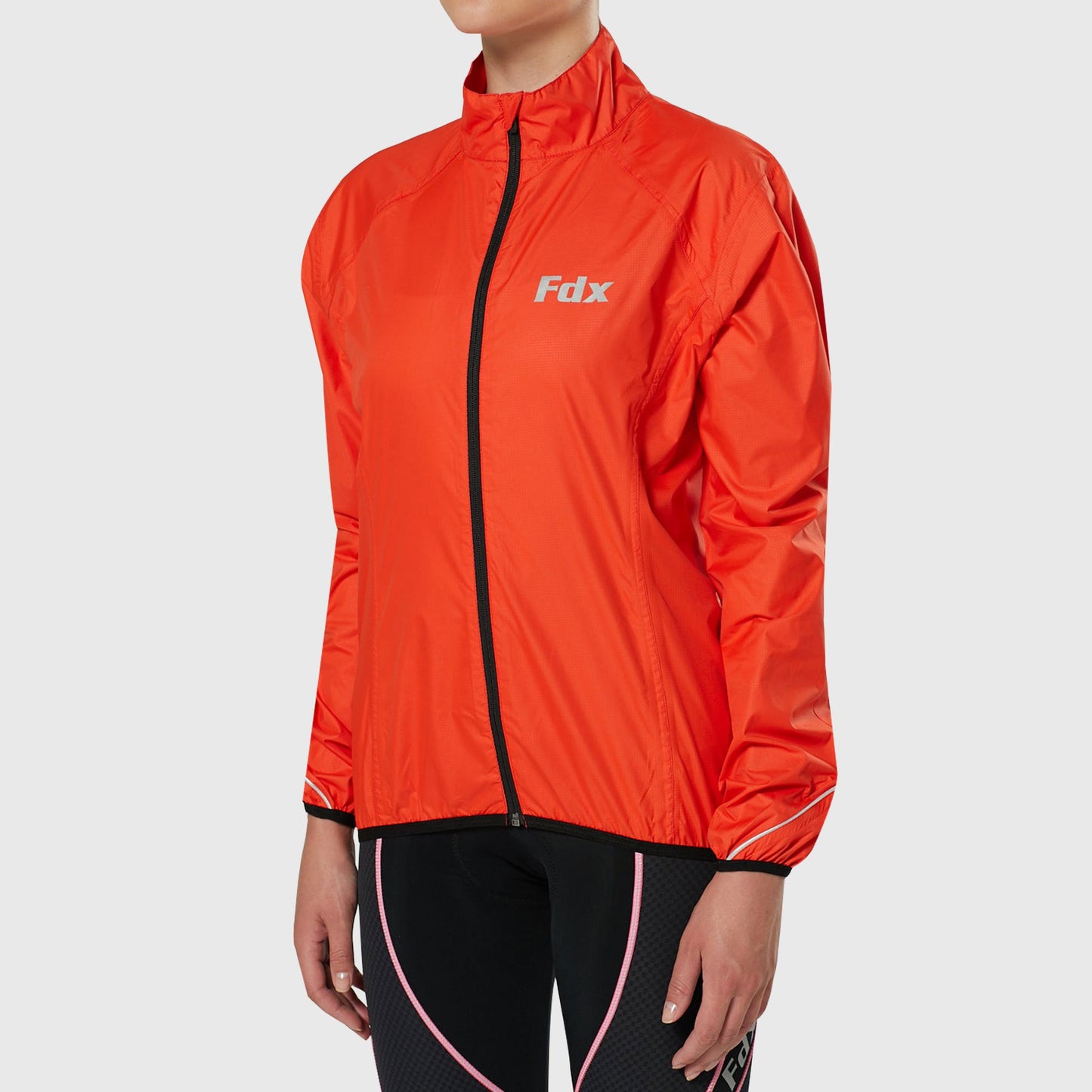 Fdx J20 Red Women's Windproof & Waterproof Cycling Jacket