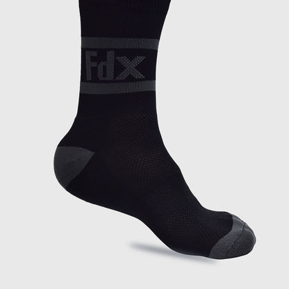 Fdx Black Compression Socks for Cycling & Running