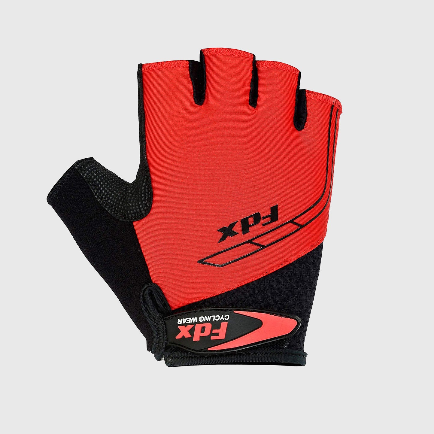 Fdx Apex Red Short Finger Summer Cycling Gloves