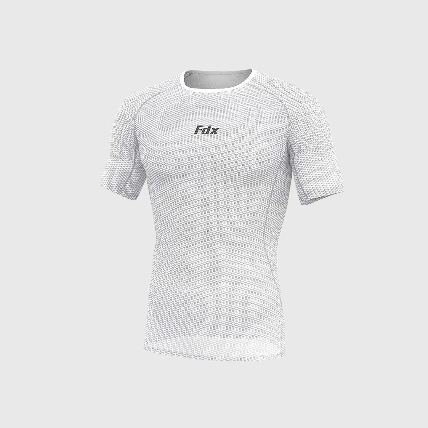 Fdx Aeroform White Men's Short Sleeve Mesh Summer Cycling Top