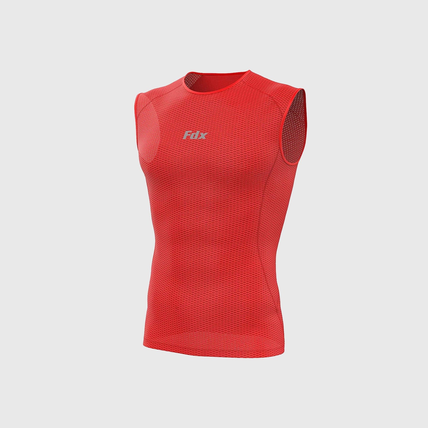 Fdx Aeroform Red Men's Sleeveless Mesh Summer Cycling Top