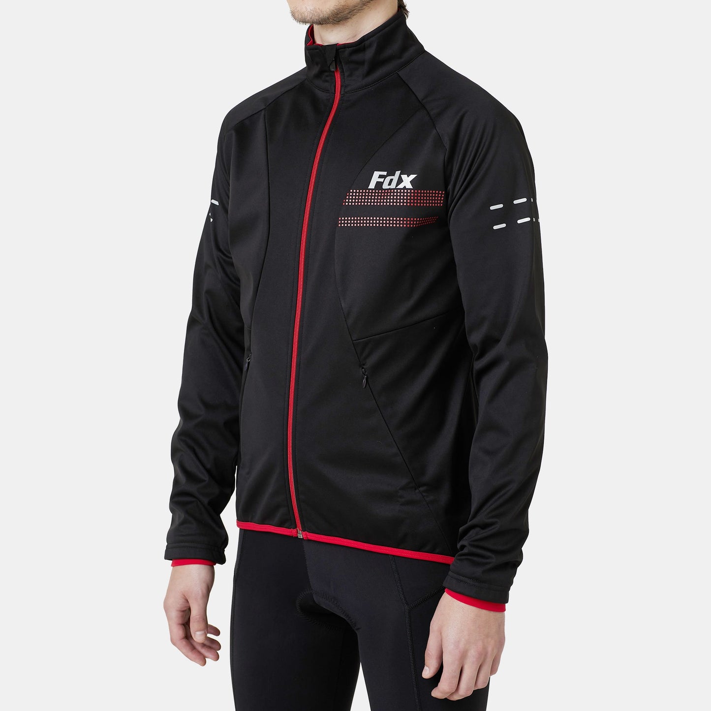 Fdx Arch Men's Red Windproof & Water Resistant Cycling Jacket