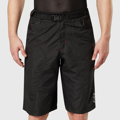 Fdx Drifter Black Men's MTB Padded Summer Cycling Shorts