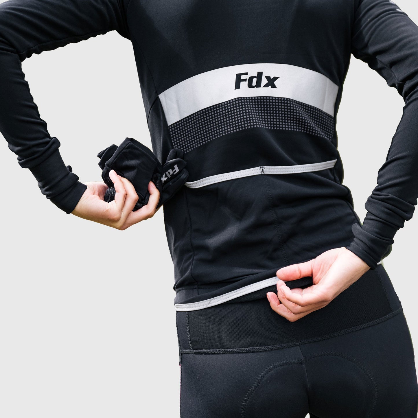 Fdx Arch Women's Pink Thermal Roubaix Long Sleeve Cycling Jersey