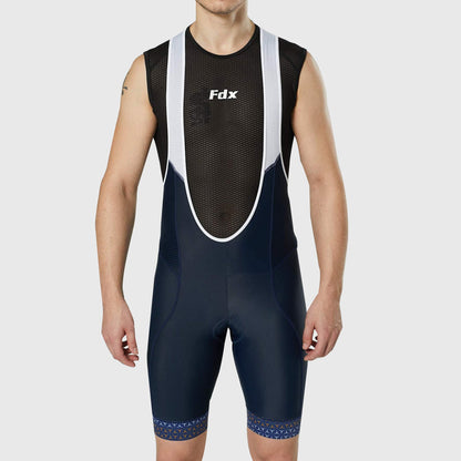 Fdx Vega Blue Men's Padded Summer Cycling Bib Shorts