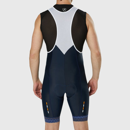 Fdx Vega Blue Men's Padded Summer Cycling Bib Shorts