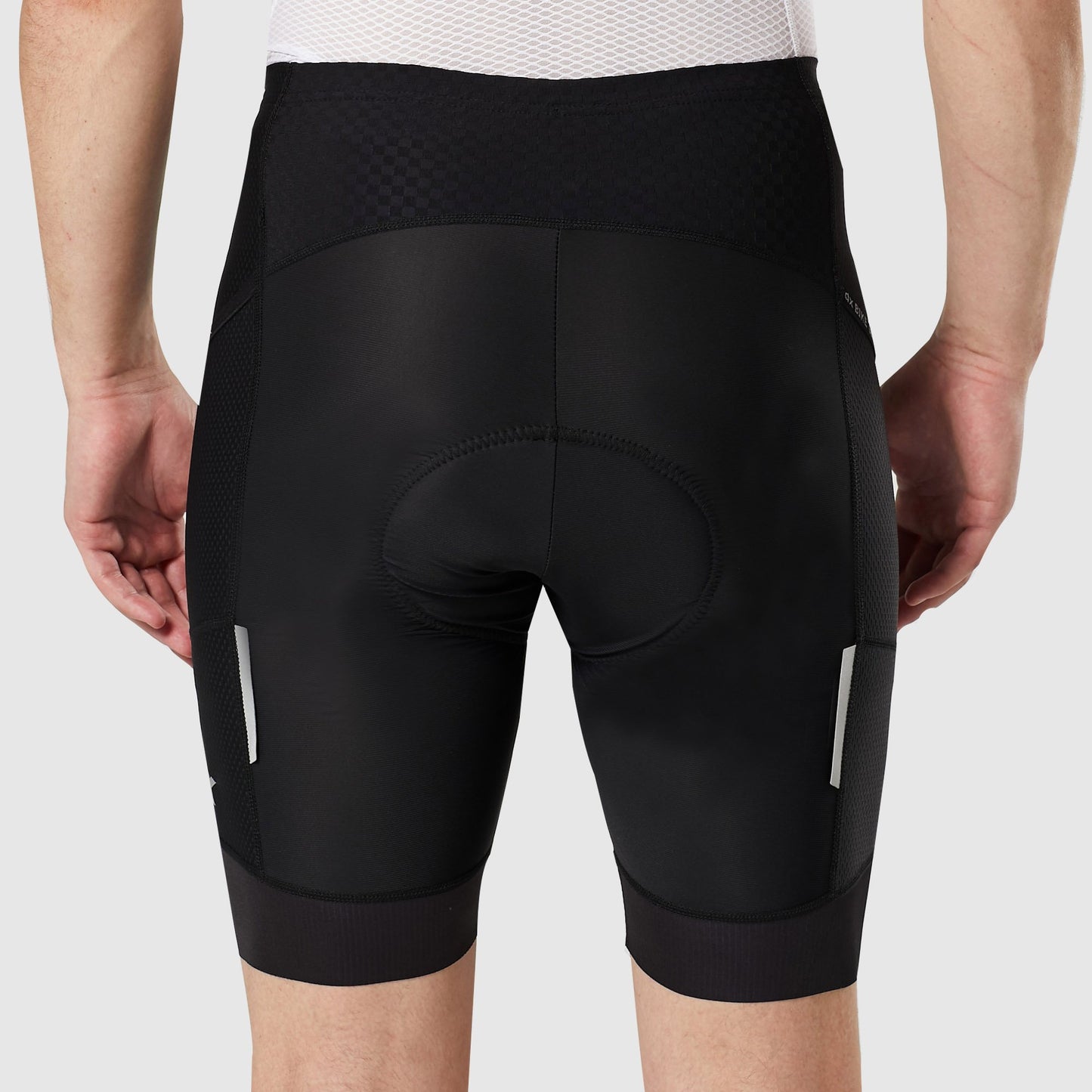 Fdx Essential Black Men's Padded Cycling Shorts with Pockets