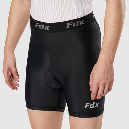 Fdx Black Men's Padded Cycling Undershorts / MTB Liner