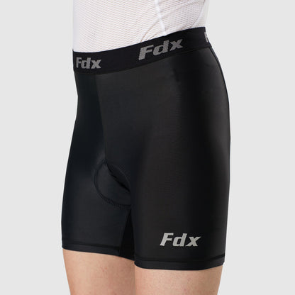 Fdx Black Men's Padded Cycling Undershorts / MTB Liner