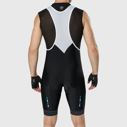 Fdx Vega Black Men's Padded Summer Cycling Bib Shorts