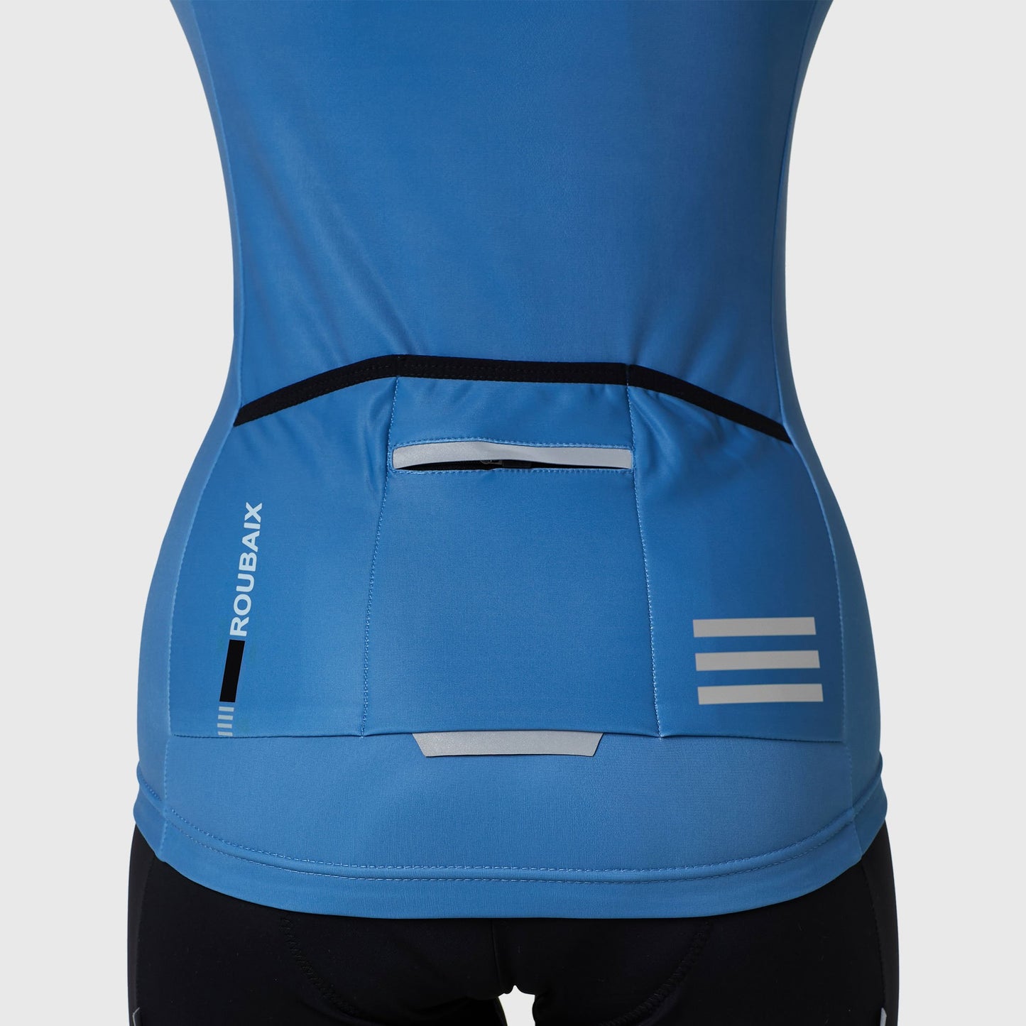 Fdx Women's Set Limited Edition Thermal Roubaix Long Sleeve Cycling Jersey & Bib Tights - Blue