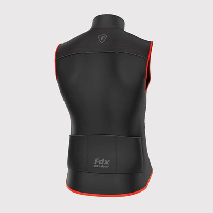 Fdx Stunt Red Men's Softshell Windproof Cycling Gilet