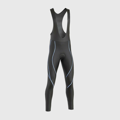 Fdx Divine Men's Blue Thermal Padded Cycling Bib Tights