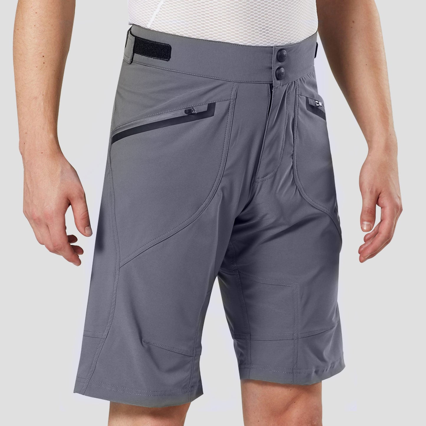 Fdx Nomad Grey Men's MTB Summer Cycling Shorts