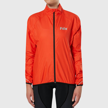 Fdx J20 Red Women's Windproof & Waterproof Cycling Jacket