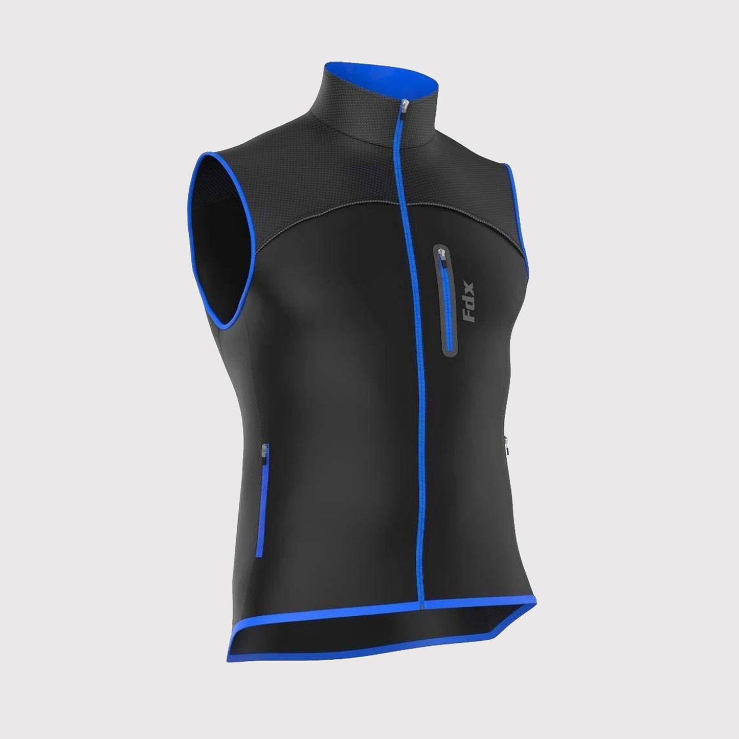 Fdx Stunt Blue Men's Softshell Windproof Cycling Gilet