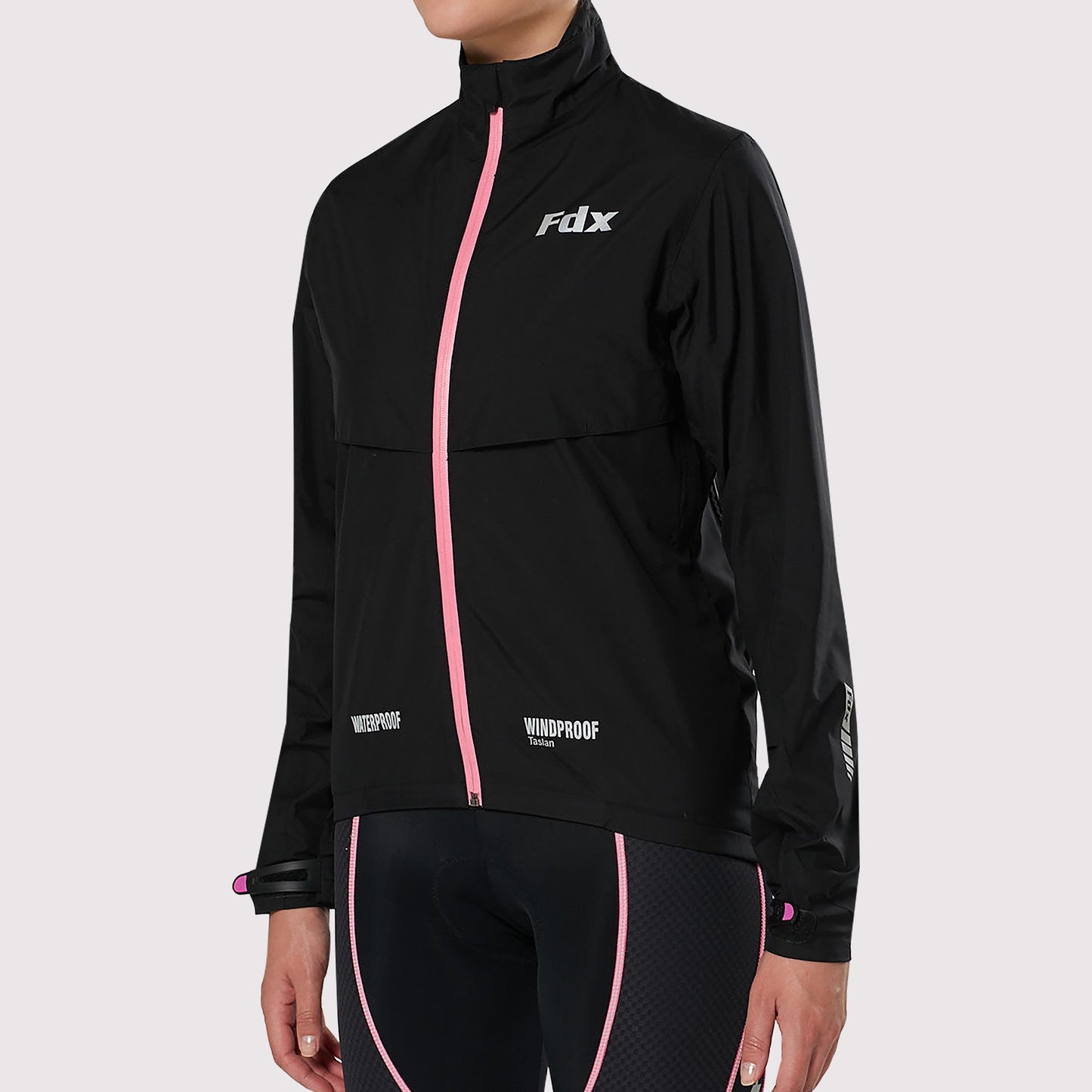 Fdx Evex Women's Pink Waterproof Cycling Jacket