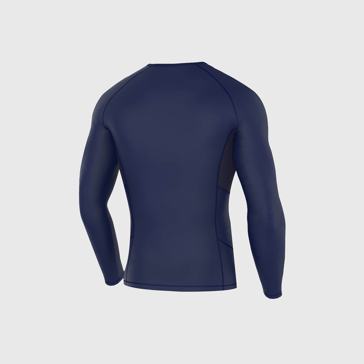 Fdx Recoil Navy Blue Men's Base Layer Thermal Winter Compression Top