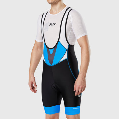 Fdx Velocity Blue Men's Summer Cycling Bib Shorts