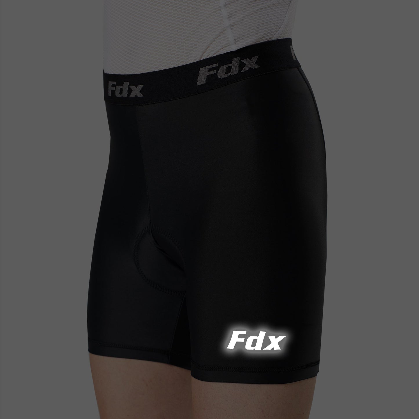 Fdx Black Men's Padded Cycling Undershorts / MTB Liner