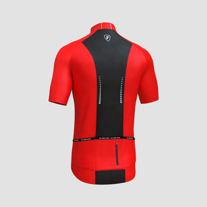 Fdx Pace Red Men's Short Sleeve Summer Cycling Jersey