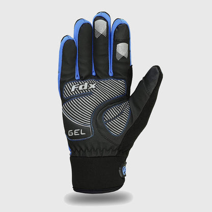 Fdx Zesto Blue Full Finger Winter Cycling Gloves