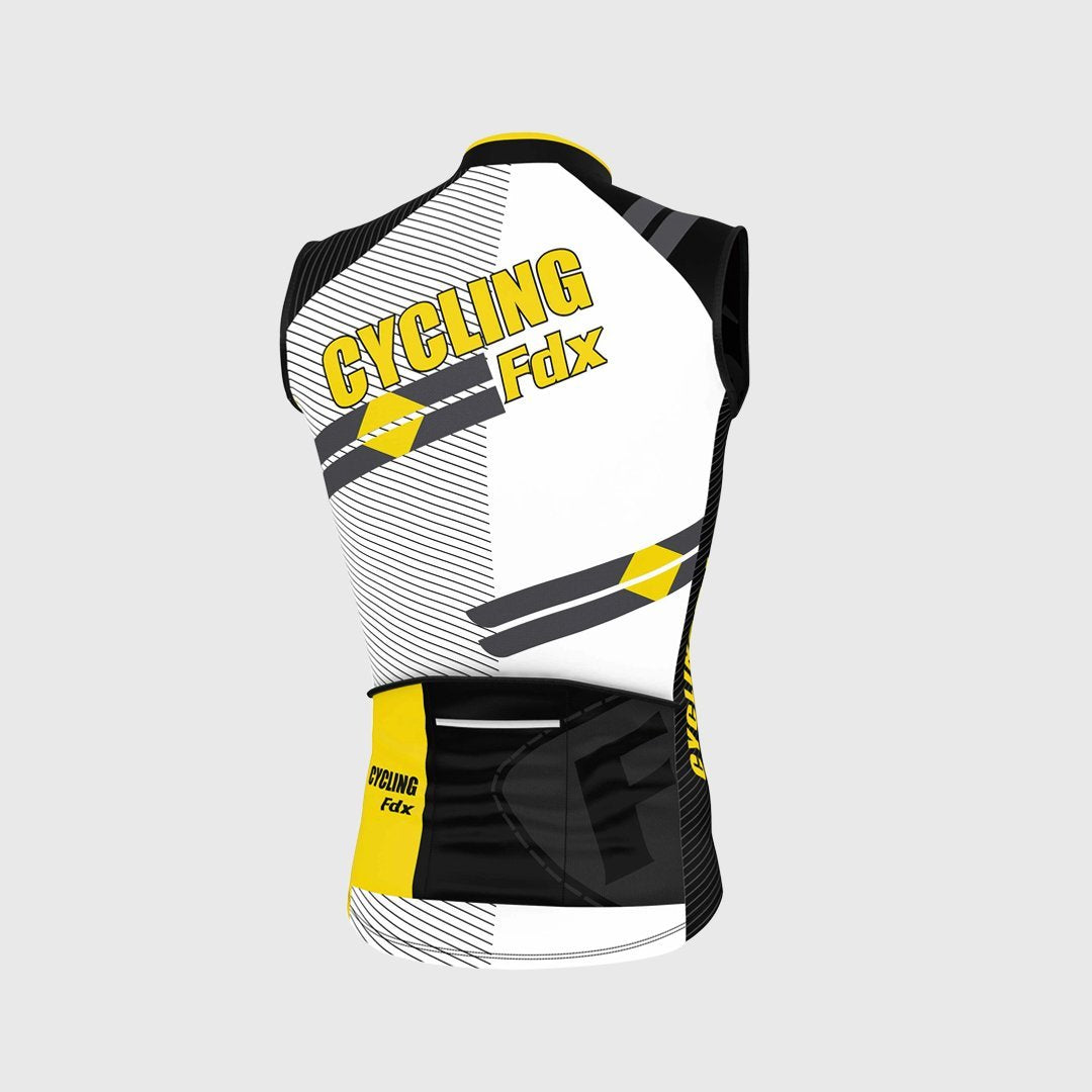 Fdx Core Yellow Men's Sleeveless Summer Cycling Jersey