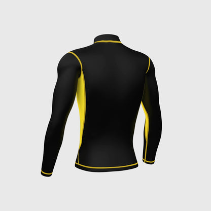 Fdx Inorex Yellow Men's Thermal Winter Base Layer Compression Top