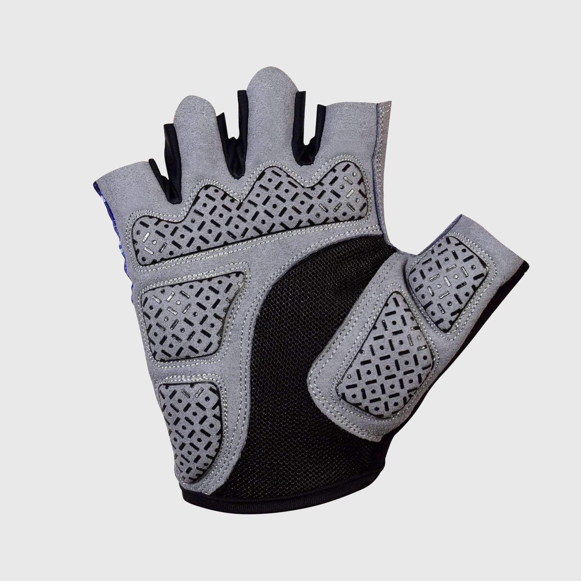 Fdx All Day Padded Short Finger Summer Cycling Gloves Black, Blue