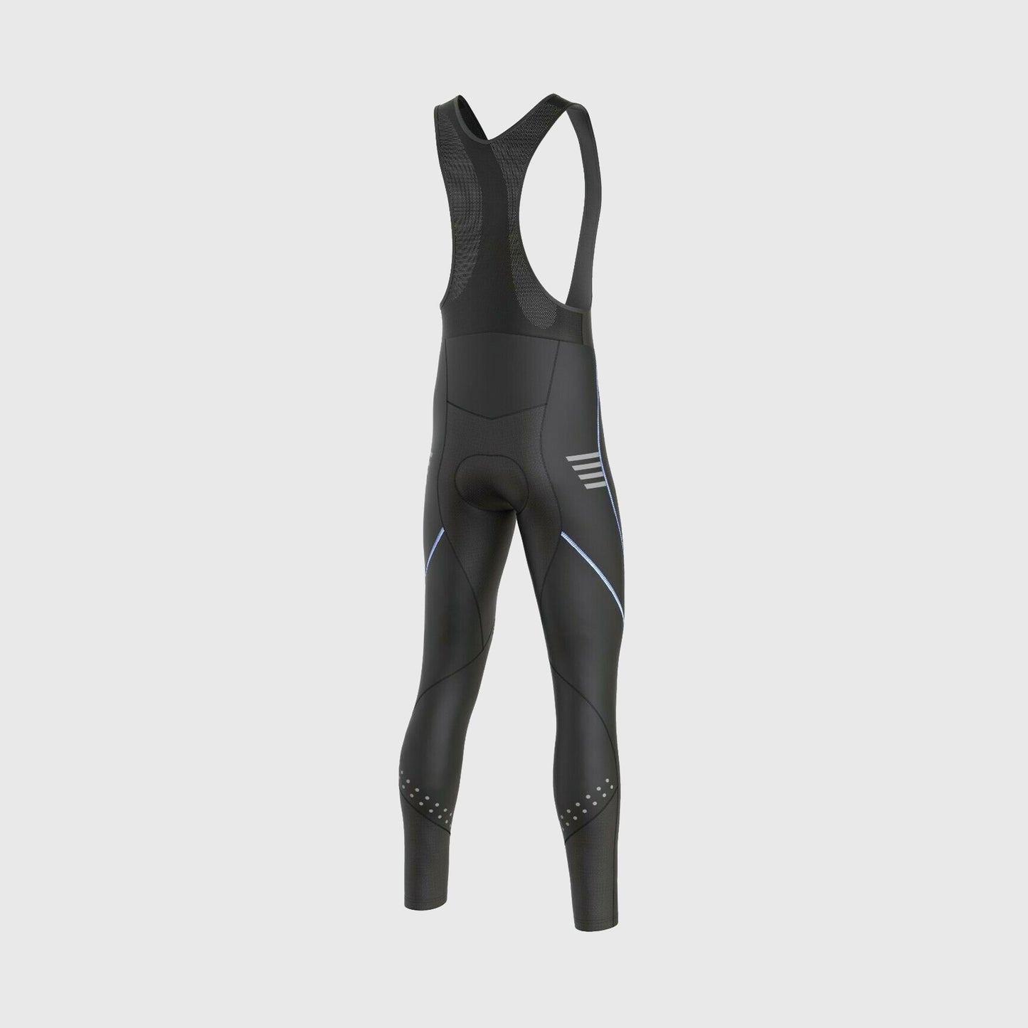 Fdx Divine Blue Women's Thermal Padded Winter Bib Tights