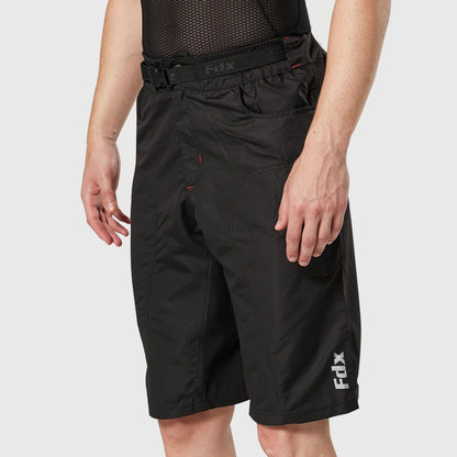 Fdx Drifter Black Men's MTB Padded Summer Cycling Shorts