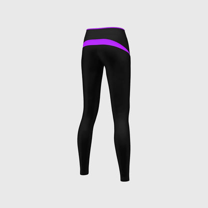 Fdx P2 Purple Women's Thermal Base Layer Winter Compression Leggings