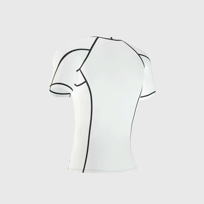 Fdx Cosmic White Men's Short Sleeve Base Layer Gym Shirt