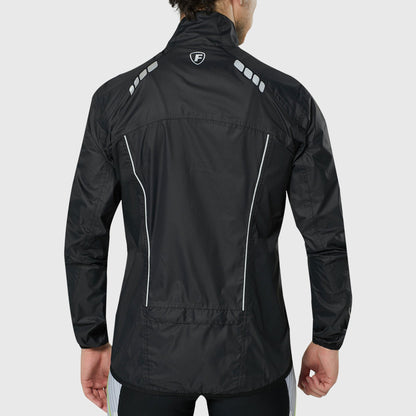 Fdx J20 Black Windproof & Waterproof Men's Cycling Jacket