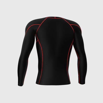 Fdx Thermolinx Red Men's Base Layer Thermal Winter Compression Top