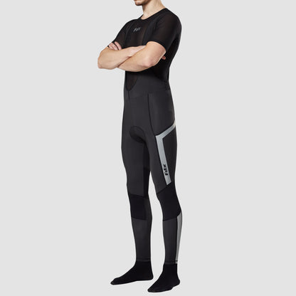 Fdx Morvo Men's Black Thermal Padded Cycling Bib Tights