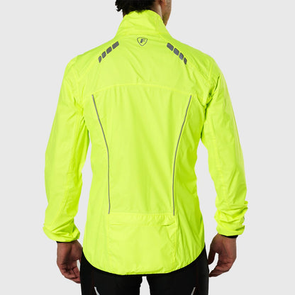 Fdx J20 Yellow Windproof & Waterproof Men's Cycling Jacket