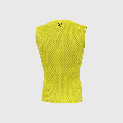 Fdx Aeroform Yellow Men's Sleeveless Mesh Summer Cycling Top