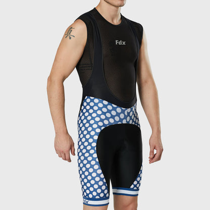 Fdx Equin White Men's Padded Summer Cycling Bib Shorts