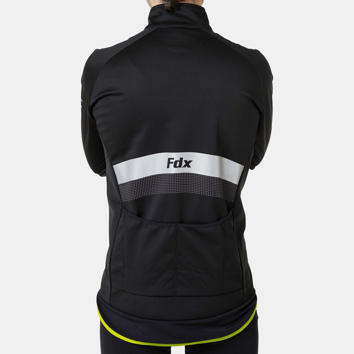 Fdx Arch Men's Fluorescent Yellow Windproof & Water Resistant Cycling Jacket