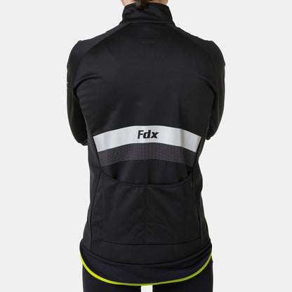 Fdx Arch Men's Fluorescent Yellow Windproof & Water Resistant Cycling Jacket