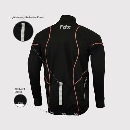 Fdx Gustt Red Men's Windproof Cycling Jacket