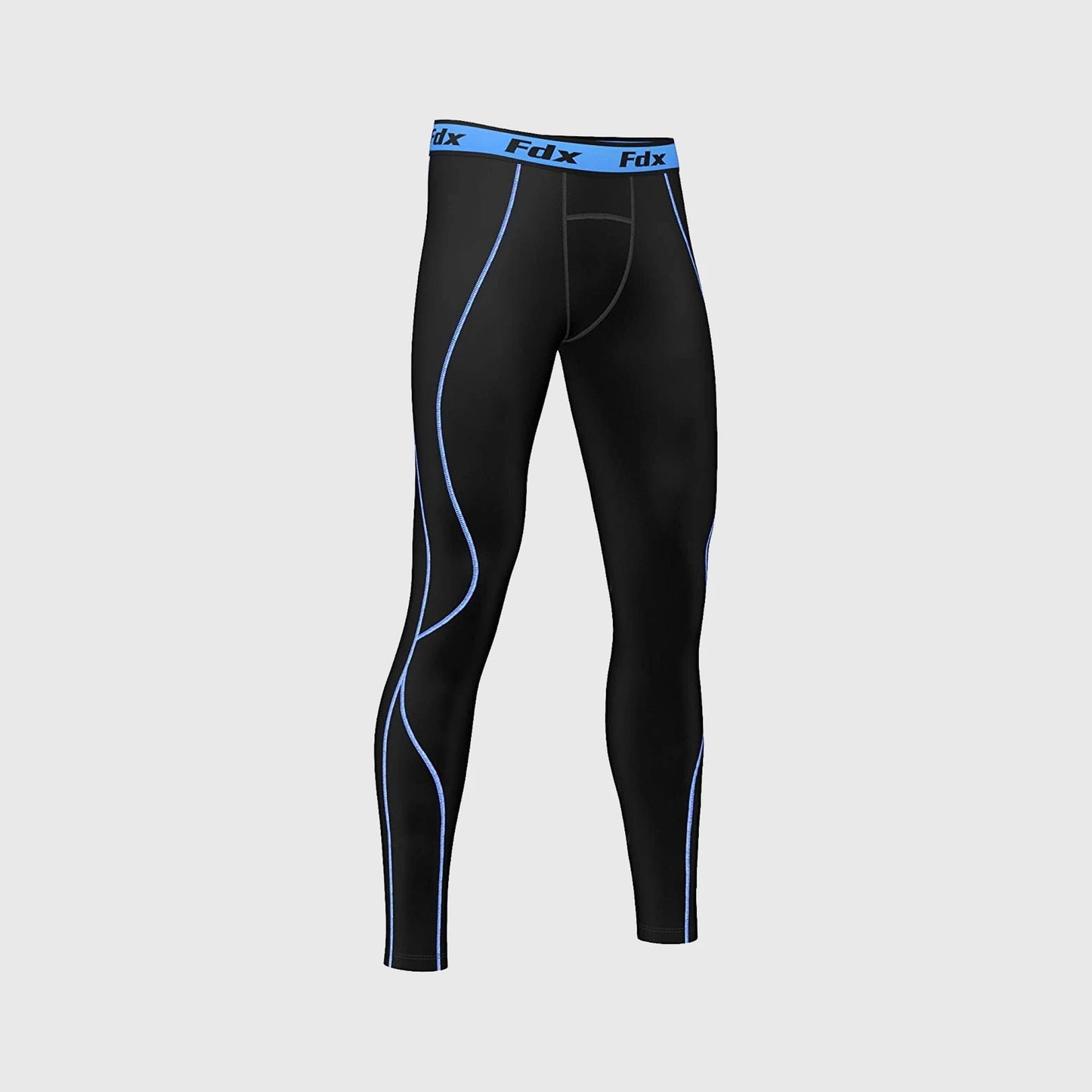 Fdx Blitz Blue Men's Compression Base Layer Tights