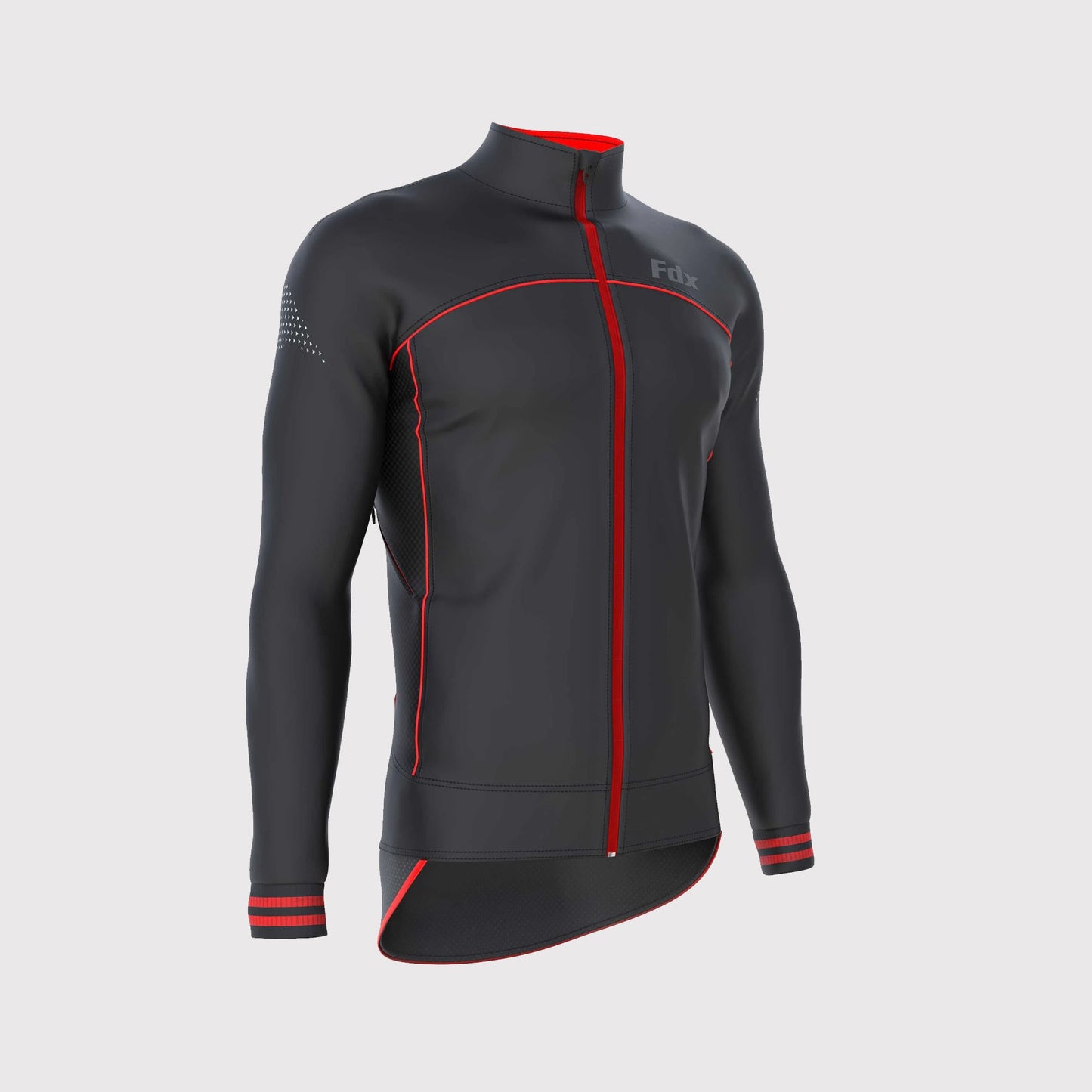 Fdx Apollux Red Men's Windproof Cycling Jacket