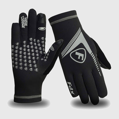 Fdx Frost Black Full Finger Winter Cycling Gloves